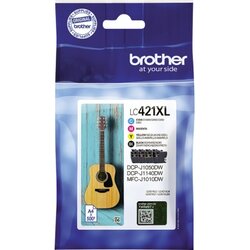 Brother LC421XLVAL Tintenpatrone 500Seiten sw/c/m/y 4 St./Pack