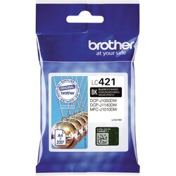 Brother LC421BK Tintenpatrone 200Seiten schwarz