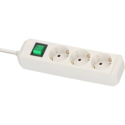 brennenstuhl® 1152320015 Steckdosenleiste Eco- Line Schalter 3fach ws