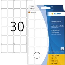 HERMA 2390 Etikett Vario 19x27mm weiß 960 St./Pack.