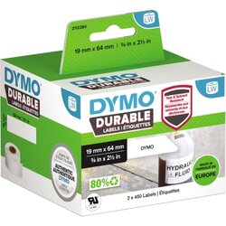DYMO® 2112284 Etikett 19x64mm ws 2x450 St./Pack.