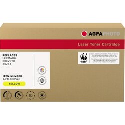 AgfaPhoto APTL800S4E Toner wie Lexmark 80C2SY0 802SY gelb