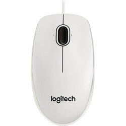 Logitech 910-003360 Optical Maus B100 USB weiß 