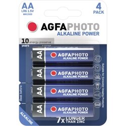 AgfaPhoto 110-802589 Batterie LR06 Mignon AA 1.5V 4 St./Pack.