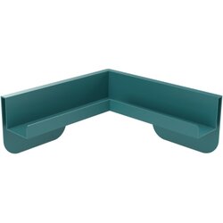 magnetoplan® 114665021 Eckablage Infinity Wall wasserblau