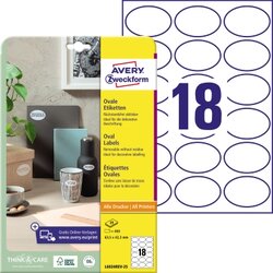 Avery Zweckform L6024REV-25 Etikett 63,5x42,3mm wiederabl. 450 St./Pack