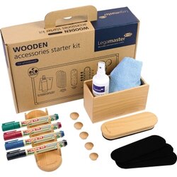 Legamaster Starterset Whiteboard WOODEN