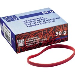 ALCO 7631 Gummiband 6x200mm rot 1000g 