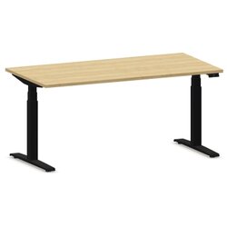 NowyStyl 810057979 Schreibtisch eModel 2.0 180x100 sw/nat country beech