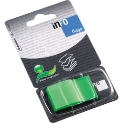 Info 7727-99 Haftstreifen Flags 25x43mm 50Streifen grün