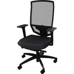 Neutralware 800240490 Drehstuhl Armlehne Universalrollen Netz sw