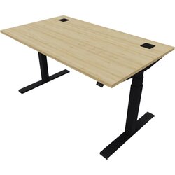 NowyStyl 810075479 Schreibtisch eModel 2.0 140x80 sw/nat country beech
