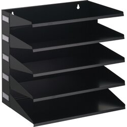 DURABLE 336001 Sortierstation A4/Folio 5Fächer Metall sw