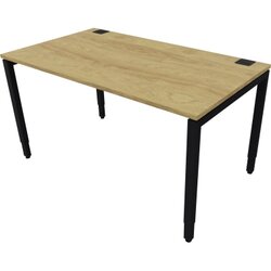 NowyStyl 810074570 Schreibtisch manuell 140x80 sw/nat hickory
