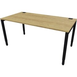 NowyStyl 810074770 Schreibtisch manuell 160x80 sw/nat hickory