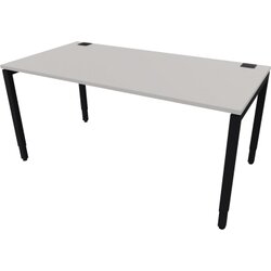 NowyStyl 810074794 Schreibtisch manuell 160x80 sw/platinum