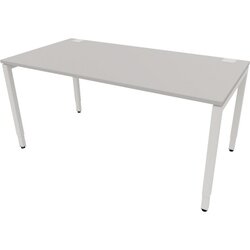 NowyStyl 810074694 Schreibtisch manuell 160x80 ws/platinum