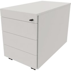 NowyStyl 820201001 Rollcontainer 4Auszüge weiß 