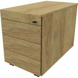 NowyStyl 820201070 Rollcontainer 4Auszüge natural hickory