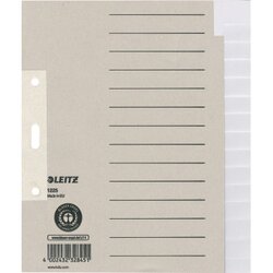Leitz 12250085 Blankoregister DIN A5 Tauenpapier grau