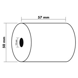 Exacompta Additionsrolle 57 mm x 20 m (B x L)