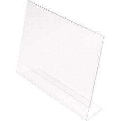 Deflecto® 47301 Tischaufsteller Classic Image schräg A4 quer tr