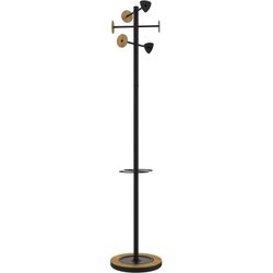 UNILUX 400140808 Garderobenständer BORA BAMBOO 178cm 6Haken sw
