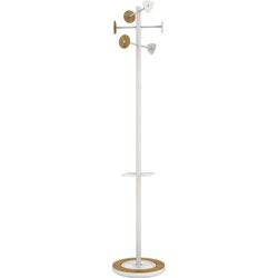 UNILUX 400153729 Garderobenständer BORA BAMBOO 178cm 6Haken ws