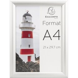 Exacompta 8494358D Wandplakatrahmen A4 Aluminium/Acryl
