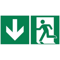 Neutralware 490316000 Hinweisschild Notausgang 30x15cm 