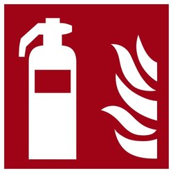 Neutralware 490315800 Hinweisschild Feuerlöscher 15x15cm 