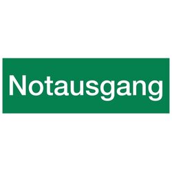 Neutralware FND175.00.033 Hinweisschild Notausgang  sk 297x105mm 
