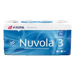 Fripa 1200801 Toilettenpapier Nuvola 3lagig weiß 8 Rl./Pack.