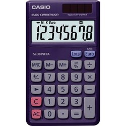 CASIO® SL-300VERA Taschenrechner Solar/Batterie dunkelblau