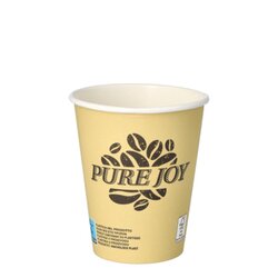 PAPSTAR 87867 Becher Pure Joy 0,2l Pappe creme 50 St./Pack.