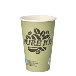 PAPSTAR 87868 Becher Pure Joy 0,3l Pappe grün 50 St./Pack.