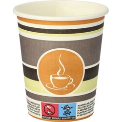 PAPSTAR 90128 Trinkbecher Coffee To Go 0,2l braun 50 St./Pack.