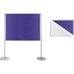 Ultradex 749218 Stellwand 150x120cm Filz/White Tellerfuß ws/bl