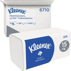Kleenex® 6710 Papierhandtuch Ultra Super Soft weiß 15x96Bl./Pack.