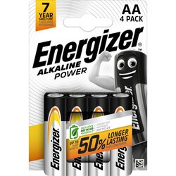 Energizer® E300132900 Batterie Alkaline Power   AA Mignon 4St