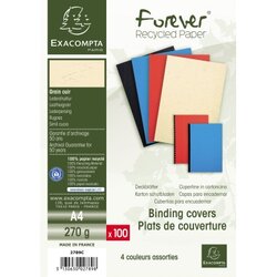 Exacompta 2789C Einbanddeckel Evercover A4 sortiert 100St.