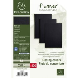 Exacompta 2783C Einbanddeckel Evercover A4 schwarz 100St.
