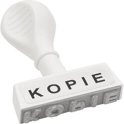 WEDO® 19324 Textstempel KOPIE 45mm Kunststoff weiß