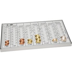 WEDO® 160800037 Geldzählbrett Kompakt 33,3x18,3x3,1cm lichtgrau