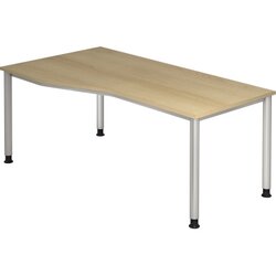 Hammerbacher VHS18/E/S Schreibtisch 180x100cm eiche 