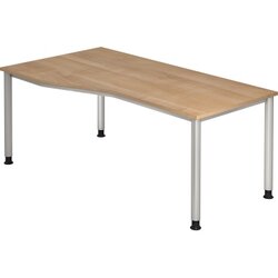 Hammerbacher VHS18/N/S Schreibtisch 180x100cm nussbaum