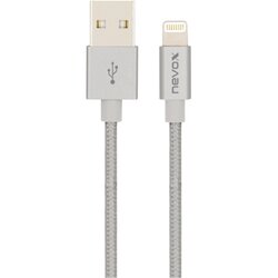 nevox LC-1530 USB-Kabel USB-A auf Lightning Nylon 2m si.gr