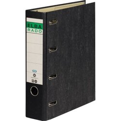 ELBA 100551836 Doppelordner 75mm für 2xDIN A5 quer Altpapier schwarz