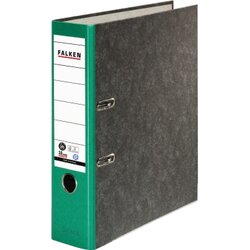 Falken 80024714 Ordner S80 DIN A4 80mm RC Pappe grün
