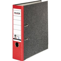 Falken 80024516 Ordner S80 DIN A4 80mm RC Pappe rot